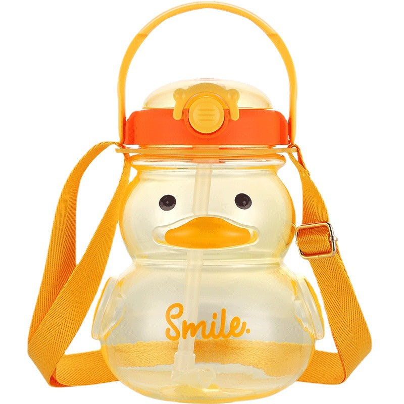 Summer Cute Little Yellow Duck Plastic Cup